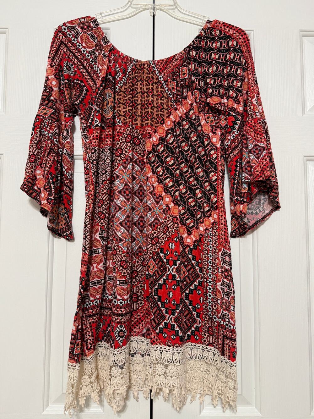 Adara Cotton Printed Tunic Blouse, Size XL